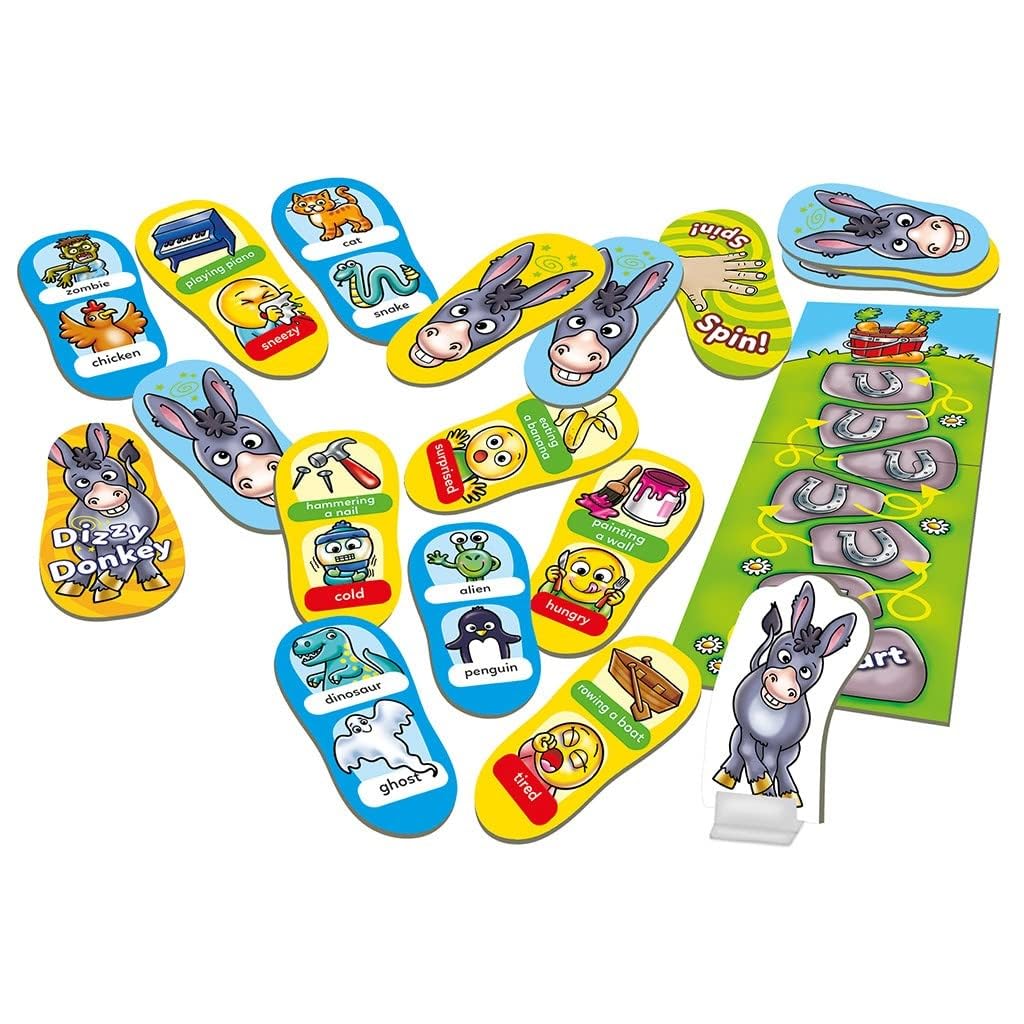 Orchard Toys Dizzy Donkey Game - Action & Performance Card Game for Ages 5+ 3