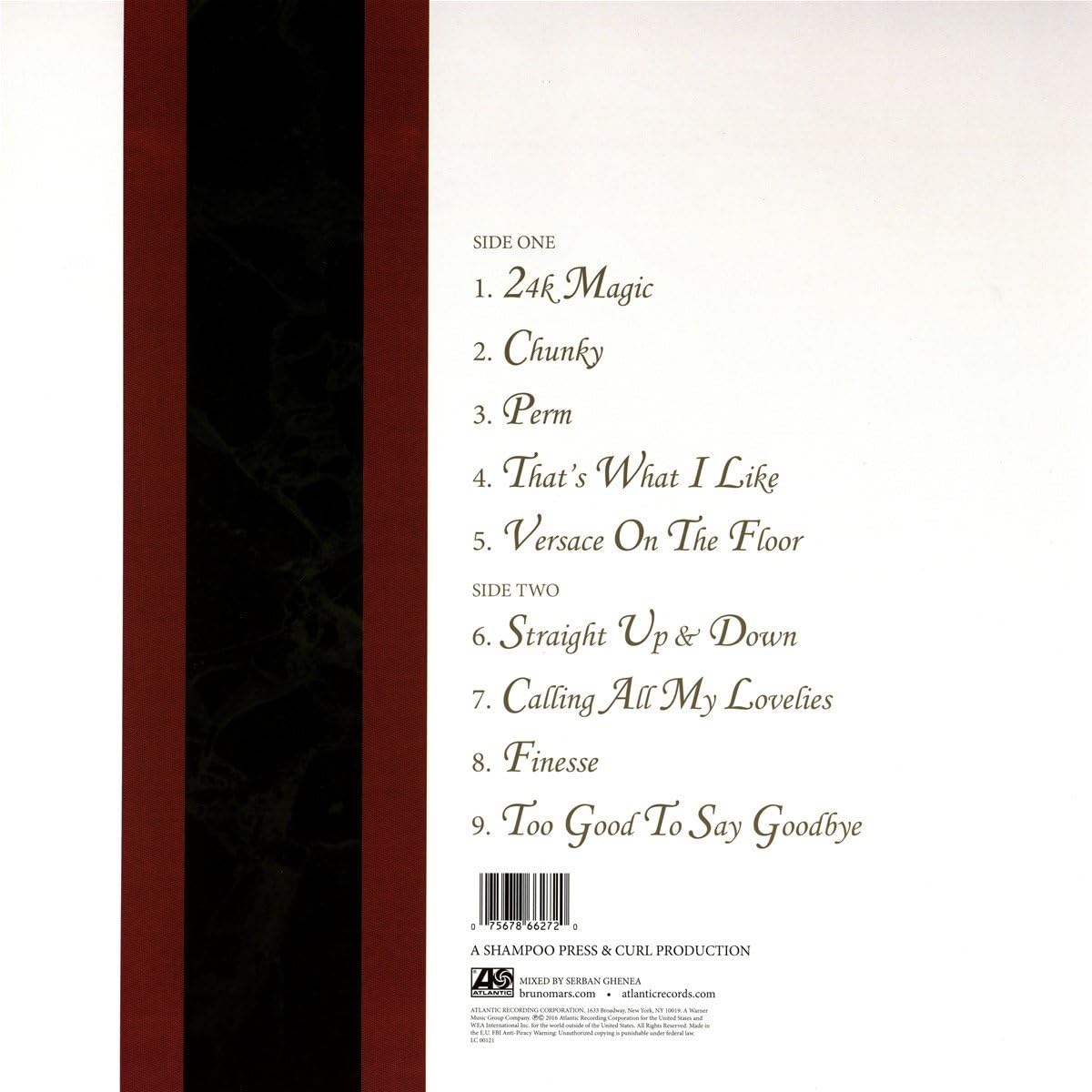 Bruno Mars - 24K Magic Audio CD