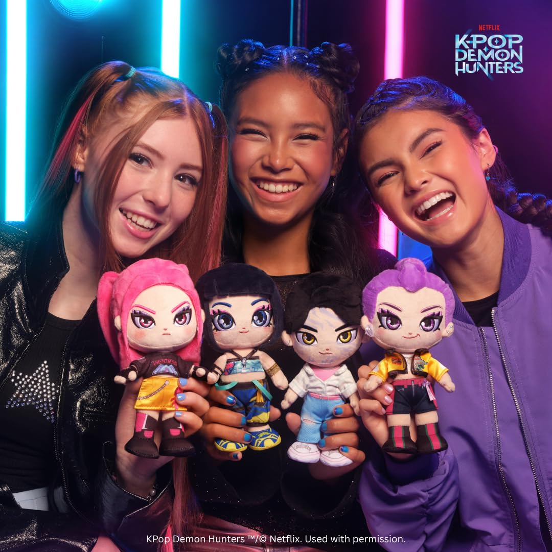 Jazwares KPop Demon Hunters Mira 8-inch Plush - Collectible Stuffed Toy | Ages 6+