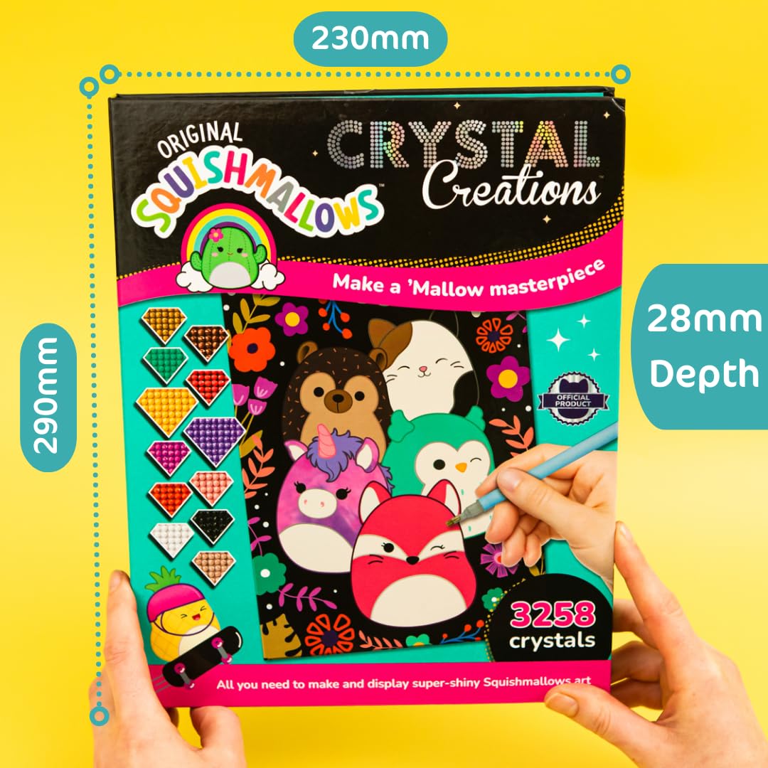 Curious Universe Squishmallows Crystal Creations Activity Set | 3,258 Crystals | Ages 8-12 4