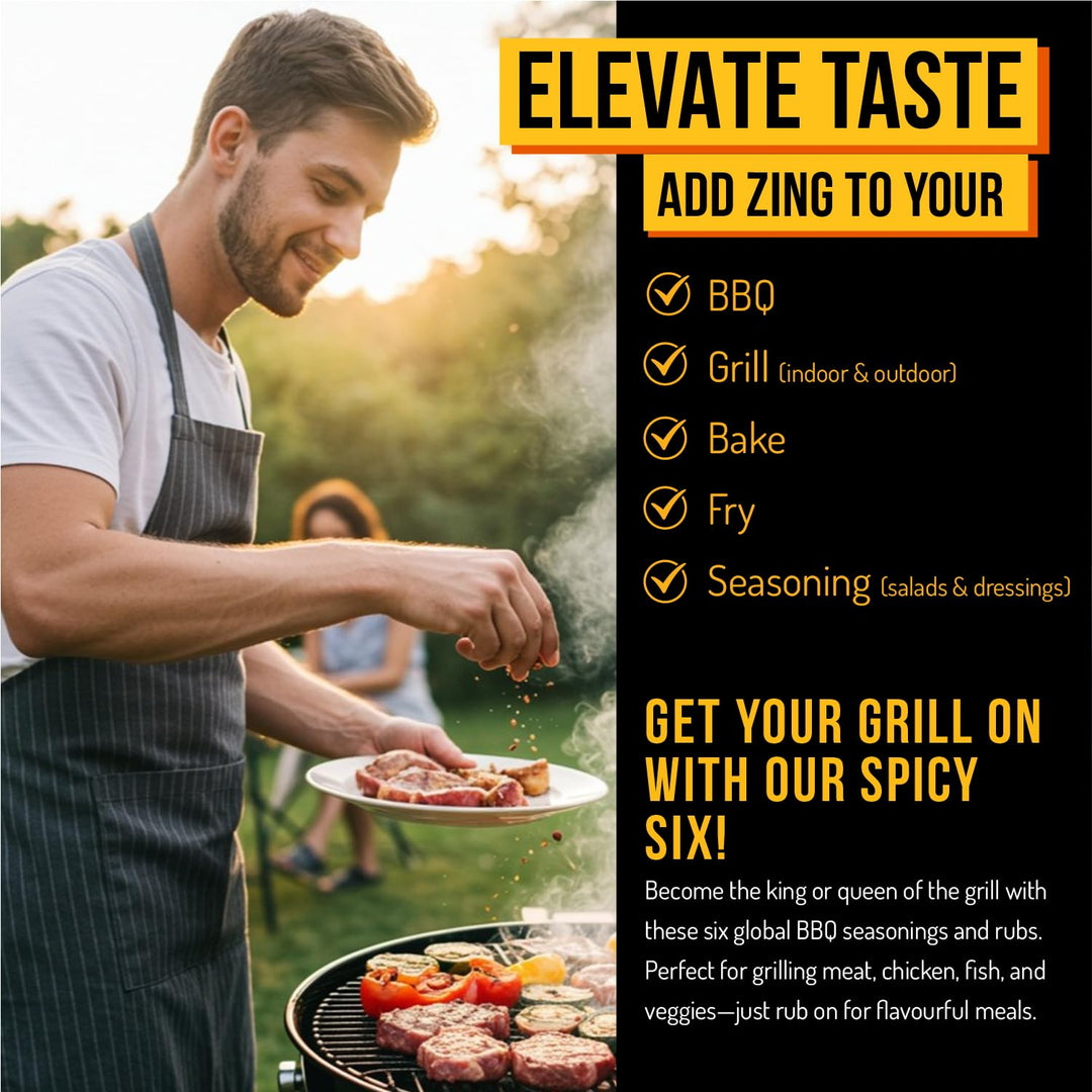 SPICE "N" TICE - The Ultimate Spice, Seasoning & Marinade BBQ Rub Grill Gift Set