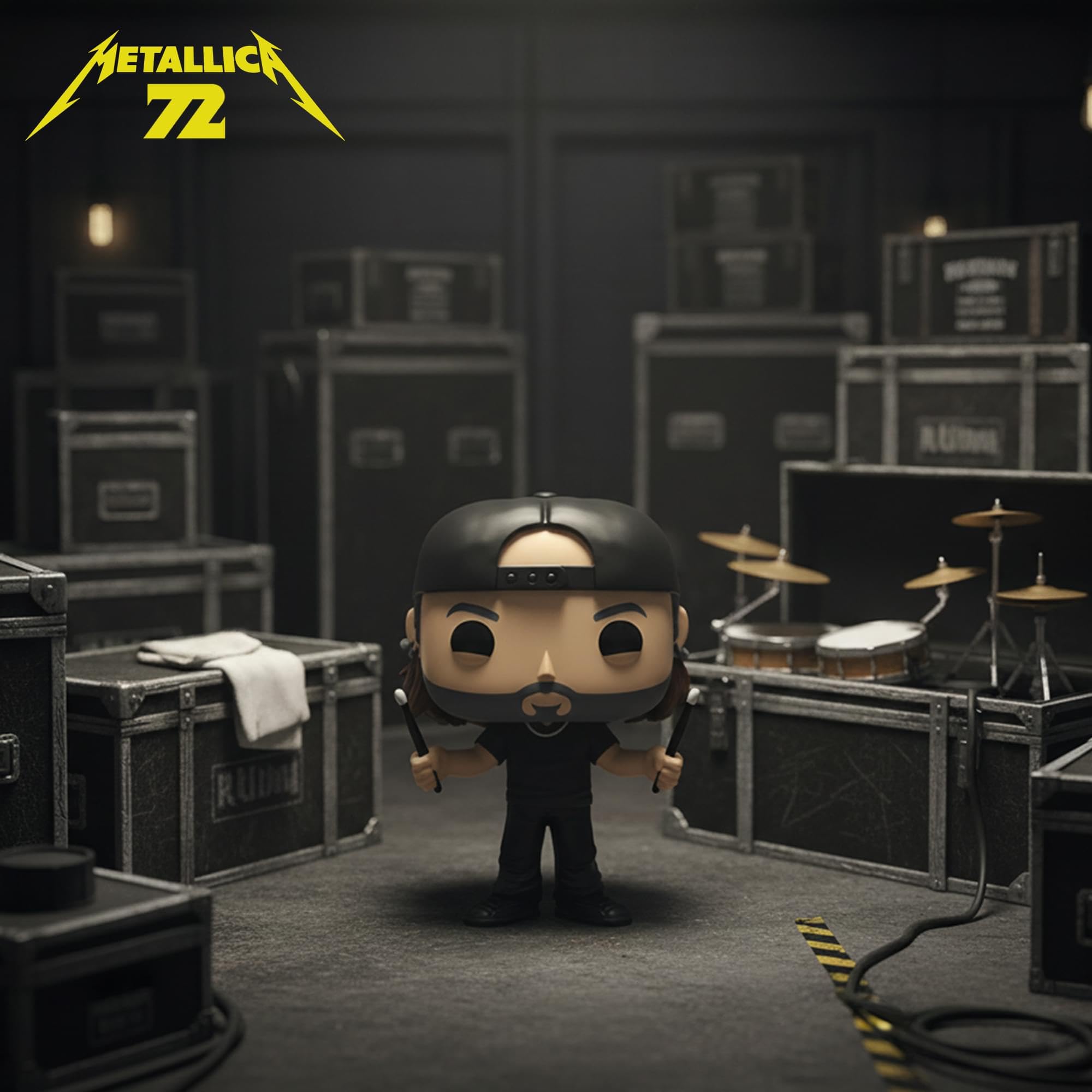 Funko Pop! Rocks: Lars Ulrich (72S) Collectible Vinyl Figure | Approx. 3.75 Inches