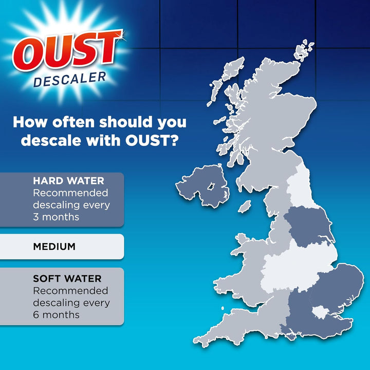Oust Powerful All Purpose Descaler - Limescale Remover for Kettles, Irons, Coffee Machines & Shower Heads