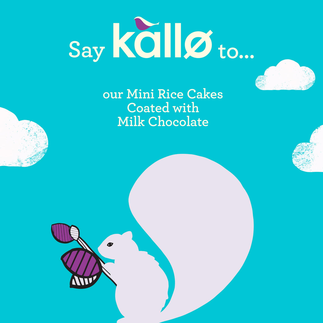Kallo Belgian Milk Chocolate Mini Rice Cakes, 9 x 84g