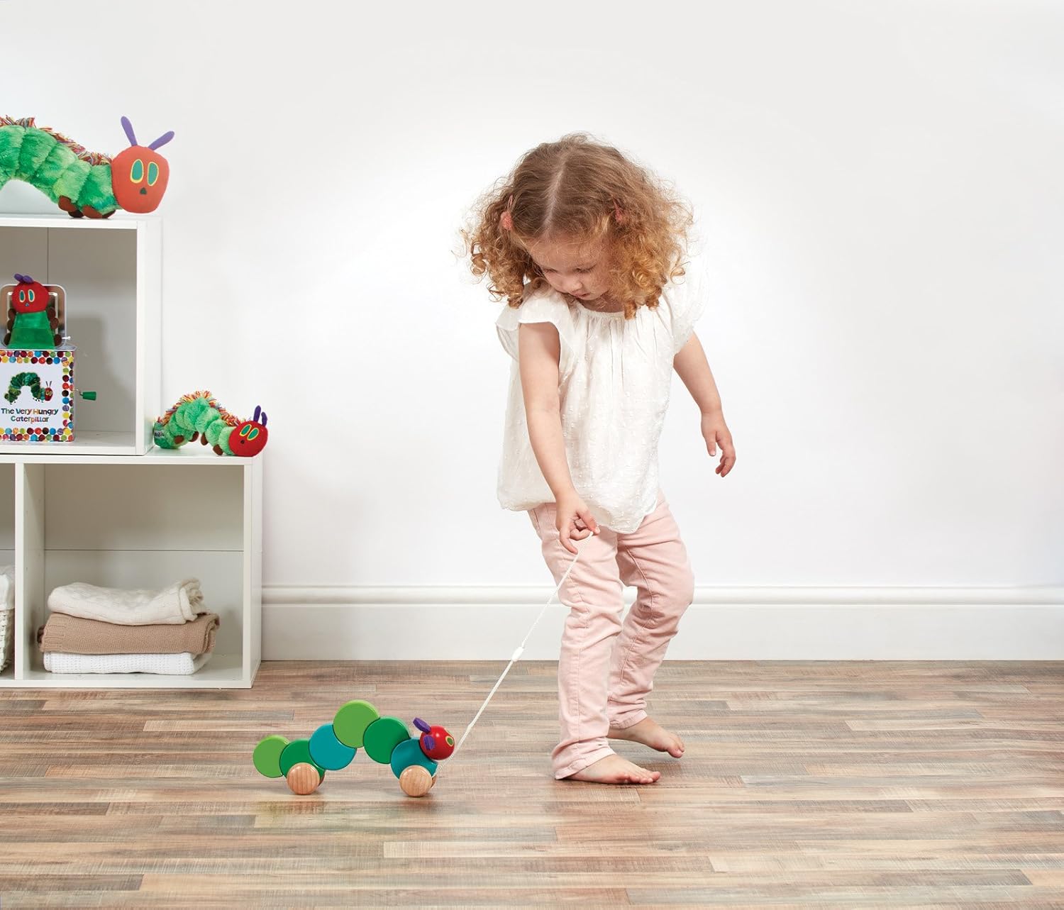 Very Hungry Caterpillar HC0930 Wooden Pull Along Toy - Encourages First Steps