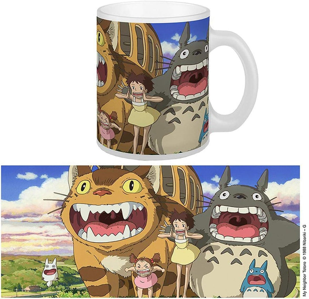 Studio Ghibli My Neighbor Totoro Series - Nekobus & Totoro Ceramic Mug (SMUGGH02)