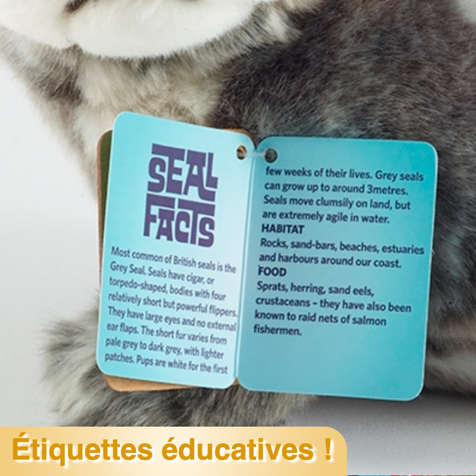 Living Nature Border Collie Puppy Realistic Soft Cuddly Dog Toy, 17cm