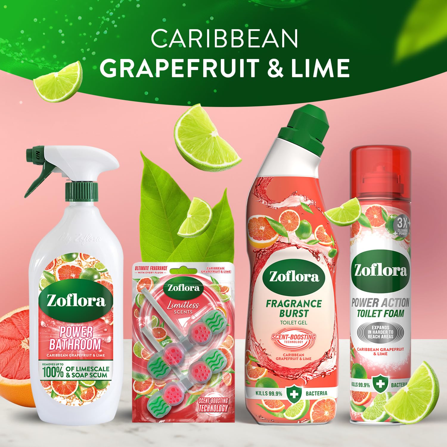 Zoflora - Fragrance Burst Gel Caribbean Grapefruit & Lime 750ml 6