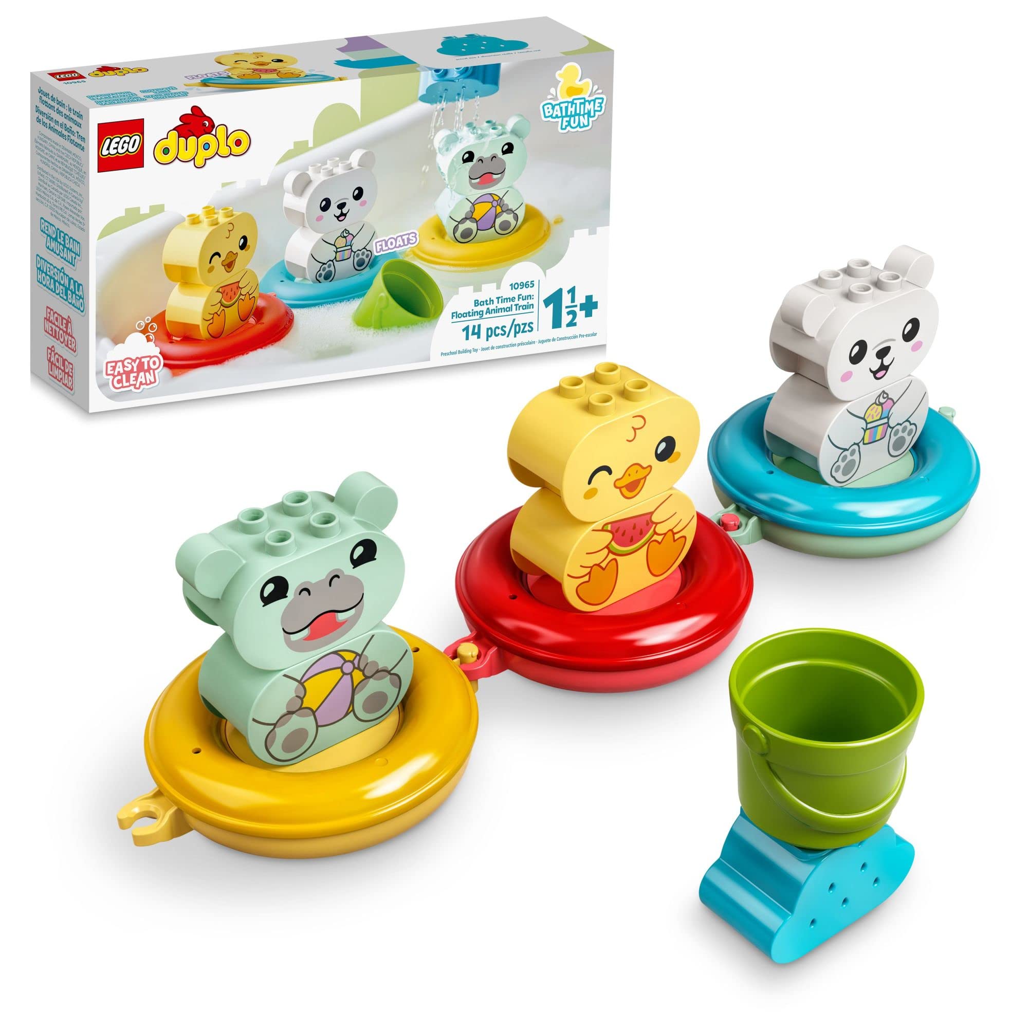 LEGO DUPLO Bath Time Fun: Floating Animal Train Bath Toy for Toddlers 18 Months+ 8