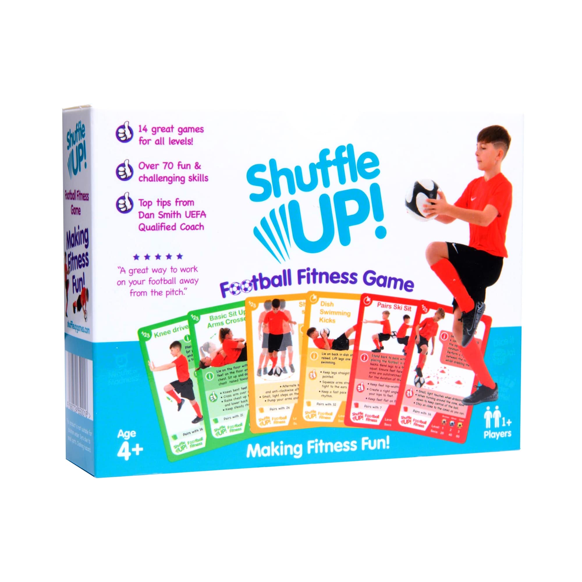 Shuffle Up Football Games - Active Card Game for Kids with 70+ Skills | Multicolor 1