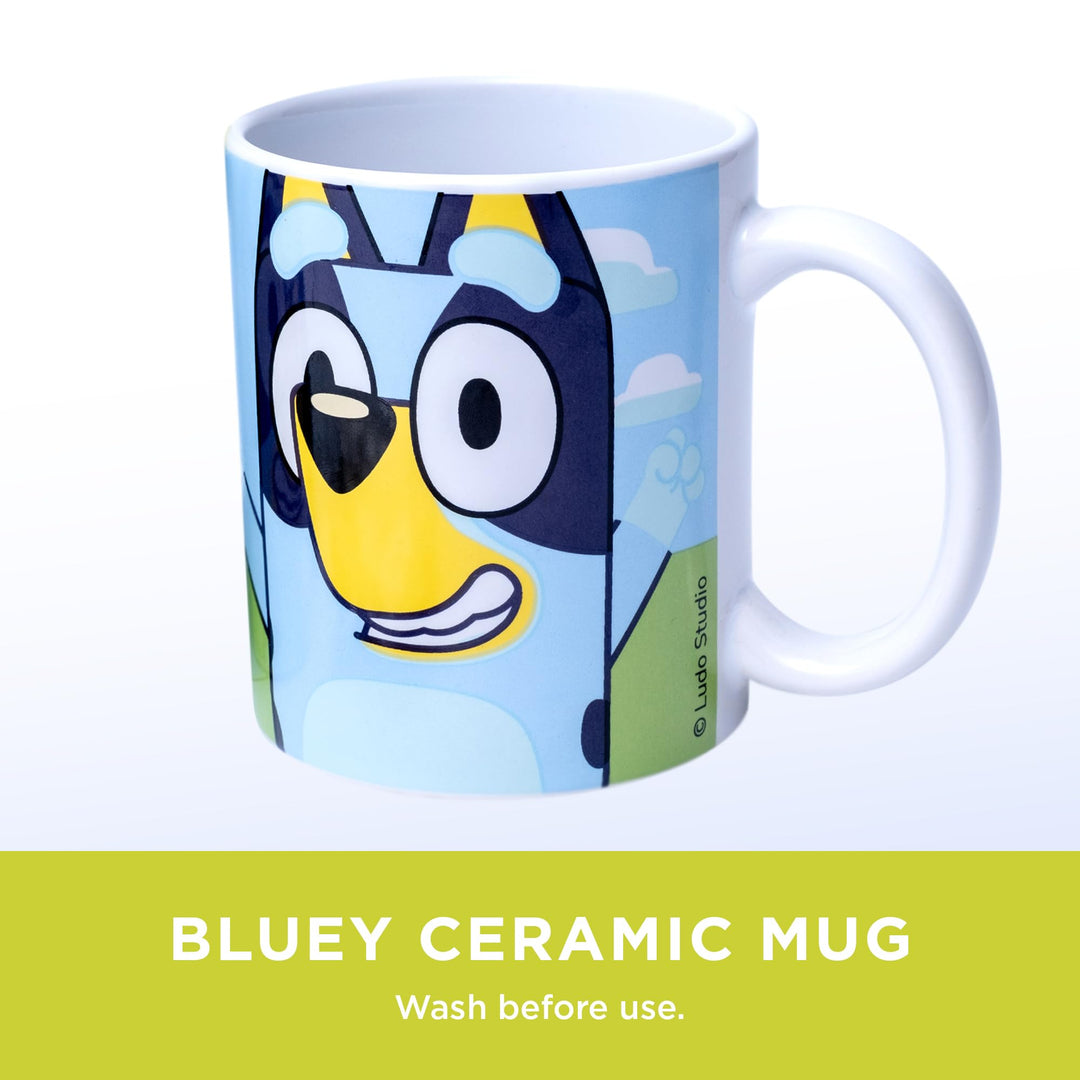 Beams International - Bluey Hot Chocolate Gift Set with Mug Featuring Bluey & Bingo