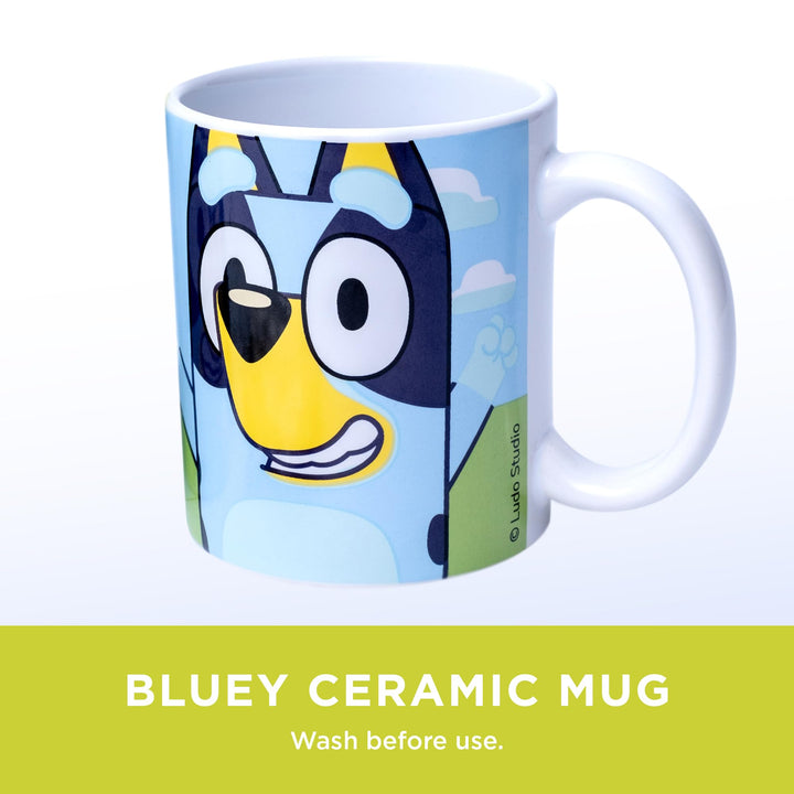 Beams International - Bluey Hot Chocolate Gift Set with Mug Featuring Bluey & Bingo