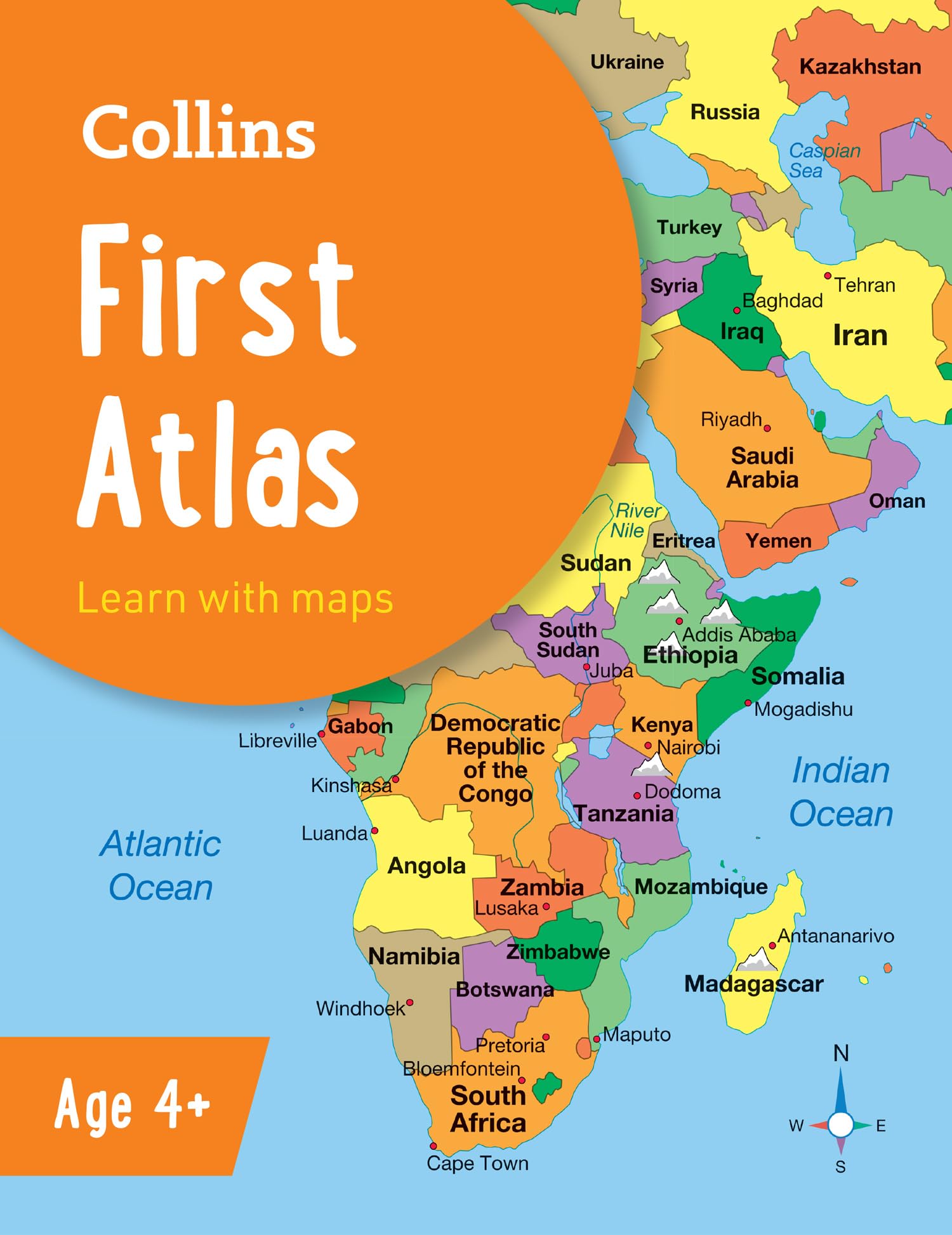 Collins First Atlas - Ideal for School & Home Learning | Fourth Edition | Ages 4+ | English