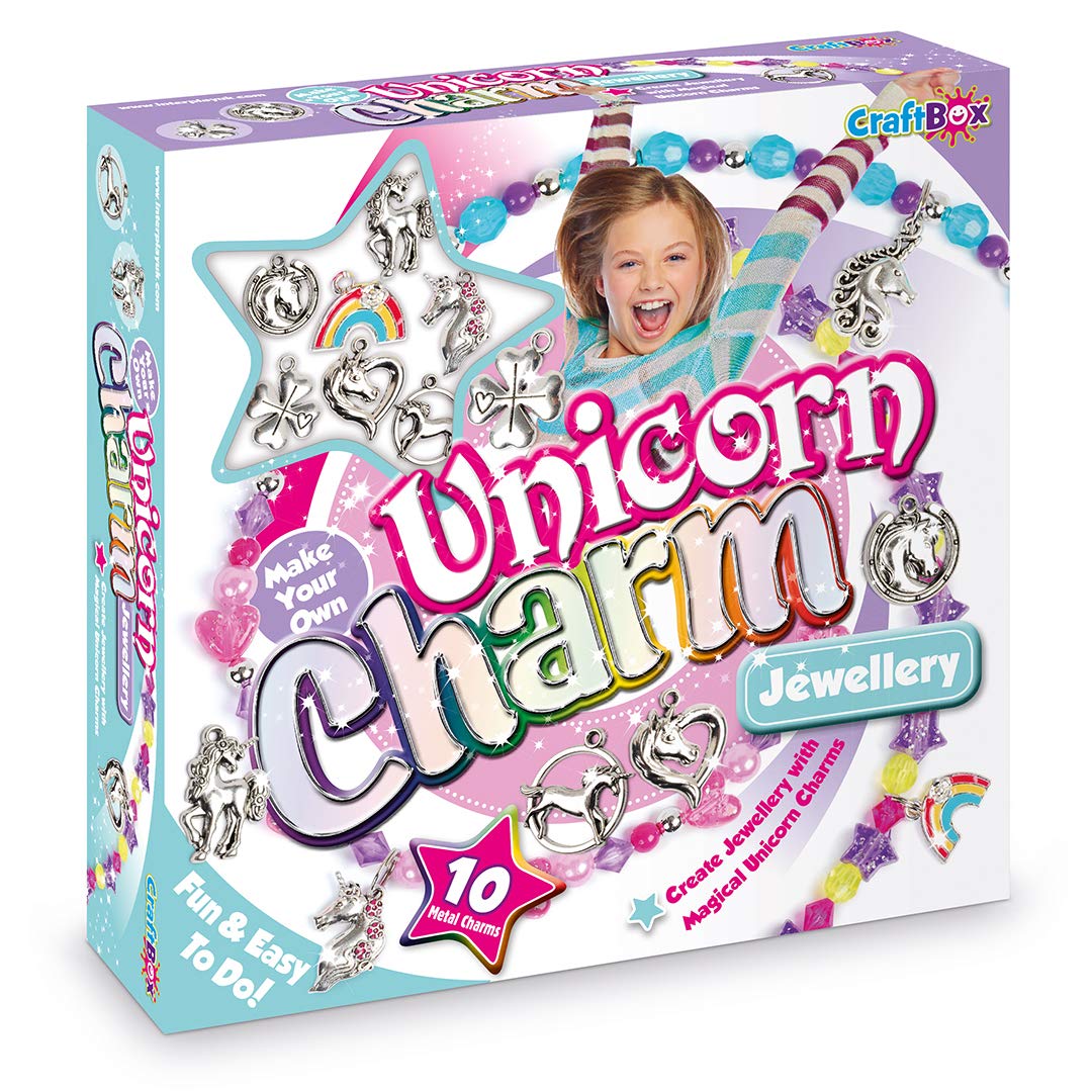 Craftbox CB806 Juego de bisutería de unicornio, mixto.