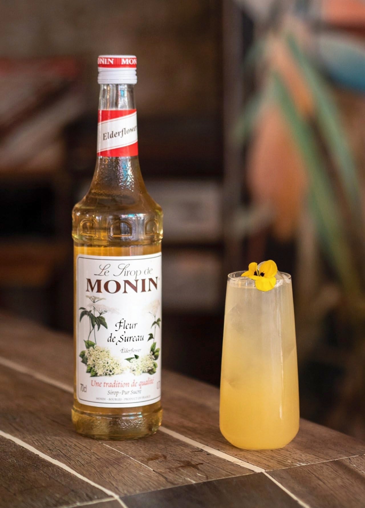MONIN Premium Elderflower Syrup 700ml - Vegan, Alcohol-Free Cocktail & Mocktail Ingredient 6