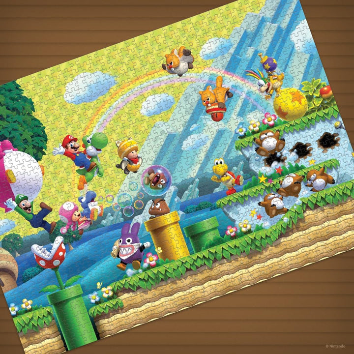 Super Mario "Chaos & Fun" 1,000 Piece Jigsaw Puzzle - Nintendo Switch Edition