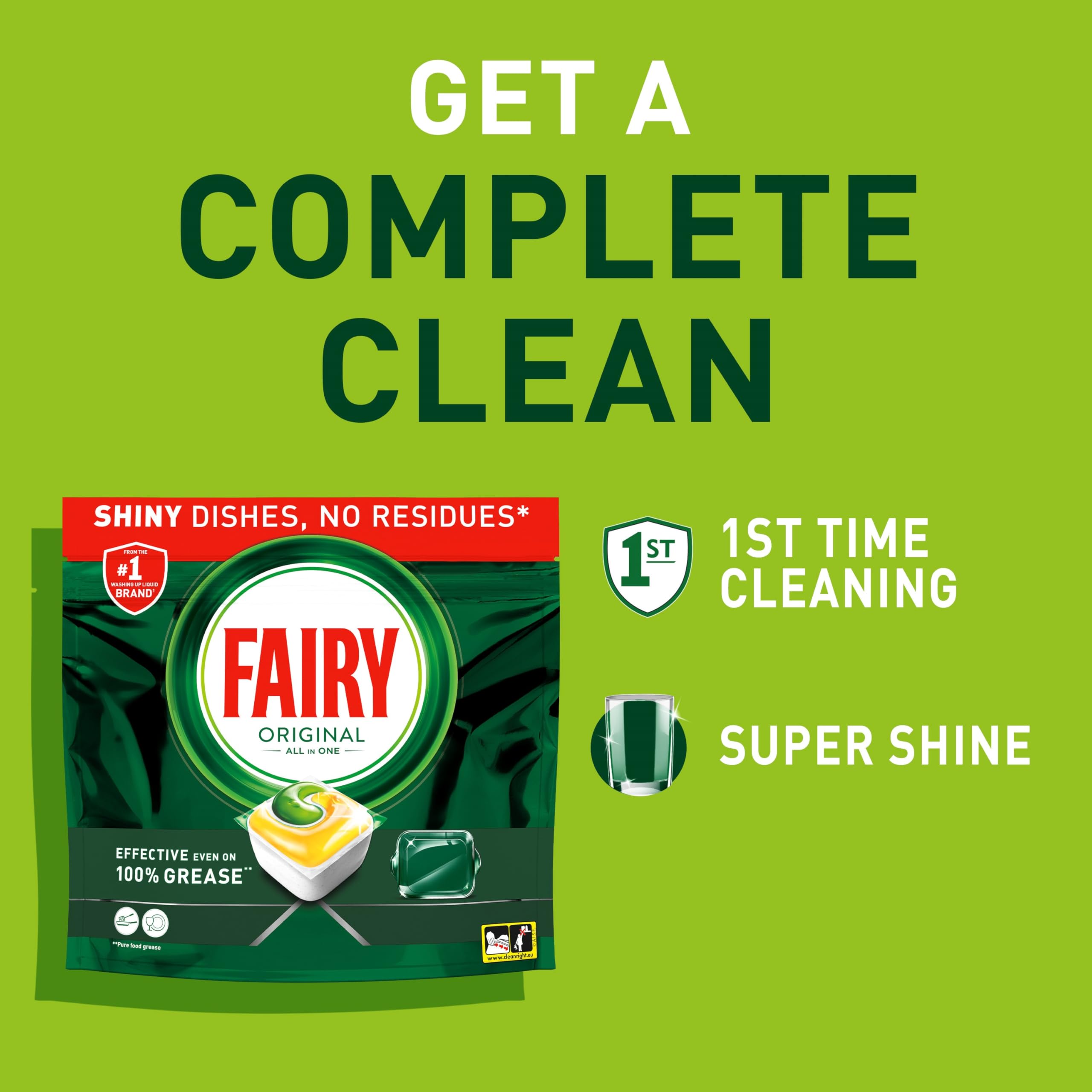 Fairy Original All-In-One Dishwasher Tablets with Lemon Scent, 114 Tablets 10