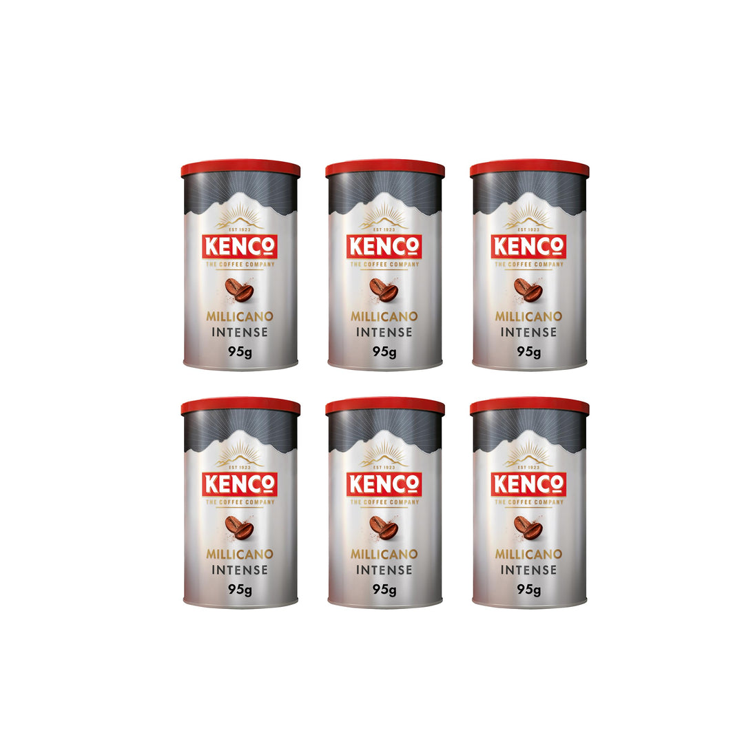 Kenco Millicano Americano Intense Instant Coffee 95g (Pack of 6 Tins, Total 570g)
