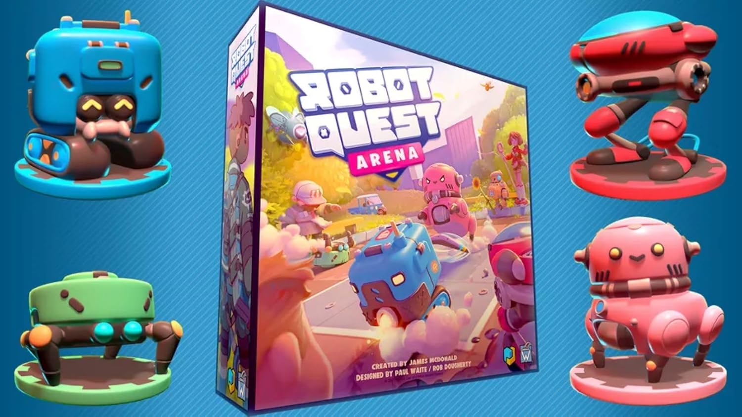 Wise Wizard Games Robot Quest Arena Board Game 6