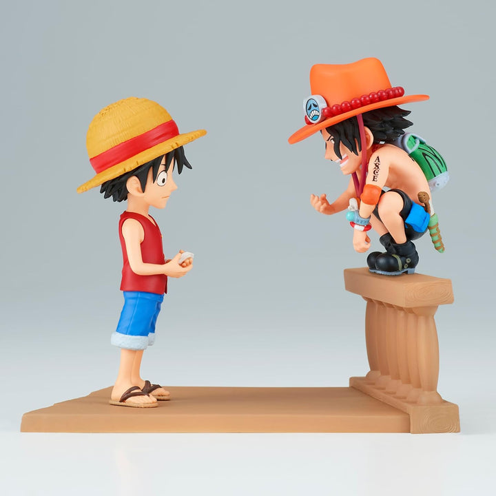 Banpresto World Collectable Figure One Piece - Monkey D. Luffy & Portgas D. Ace Action Figure (BPR89475)