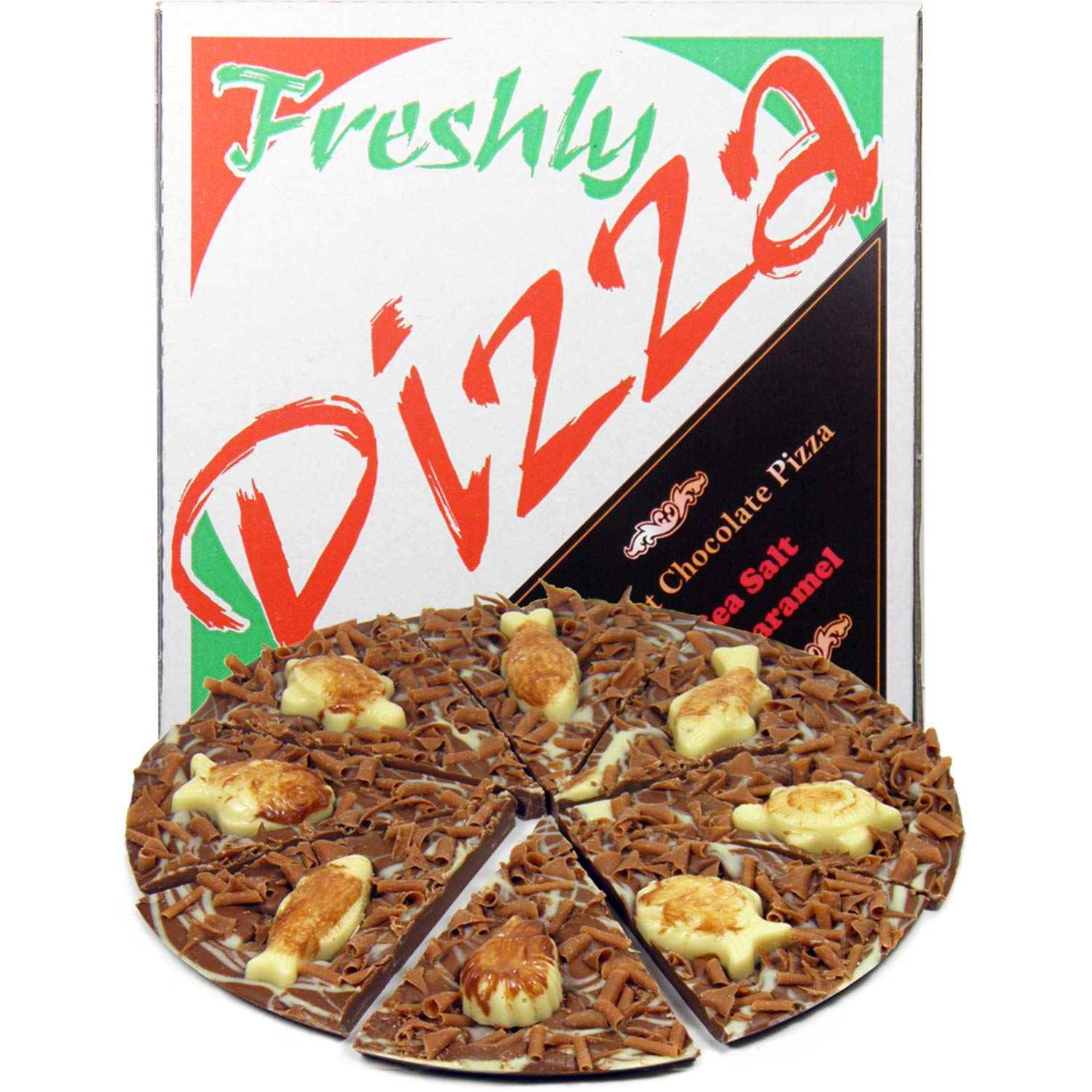 Hamiltons Milk Chocolate Sea Salt and Caramel Gourmet Chocolate Pizza, 240g 5
