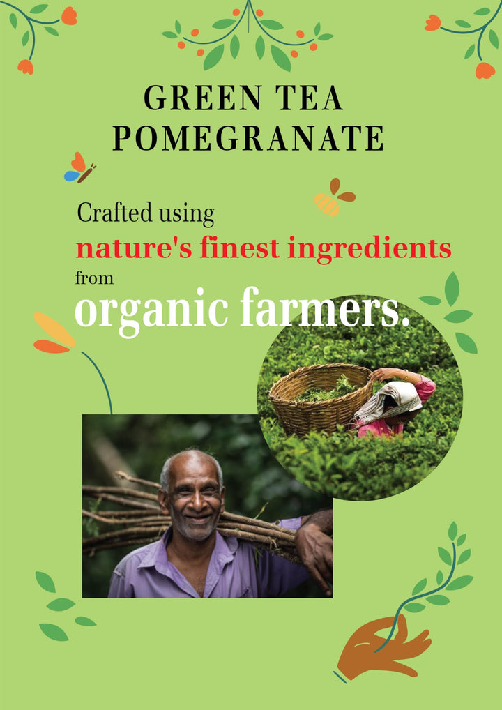 English Tea Shop - Green Tea & Pomegranate - 20 Compostable Tea Bags