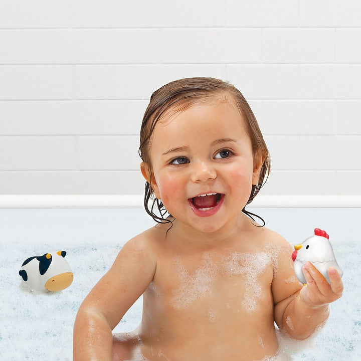Munchkin Floating Farm Animal Bath Squirt Toys - 8-Pack for Toddlers 9+ Months
