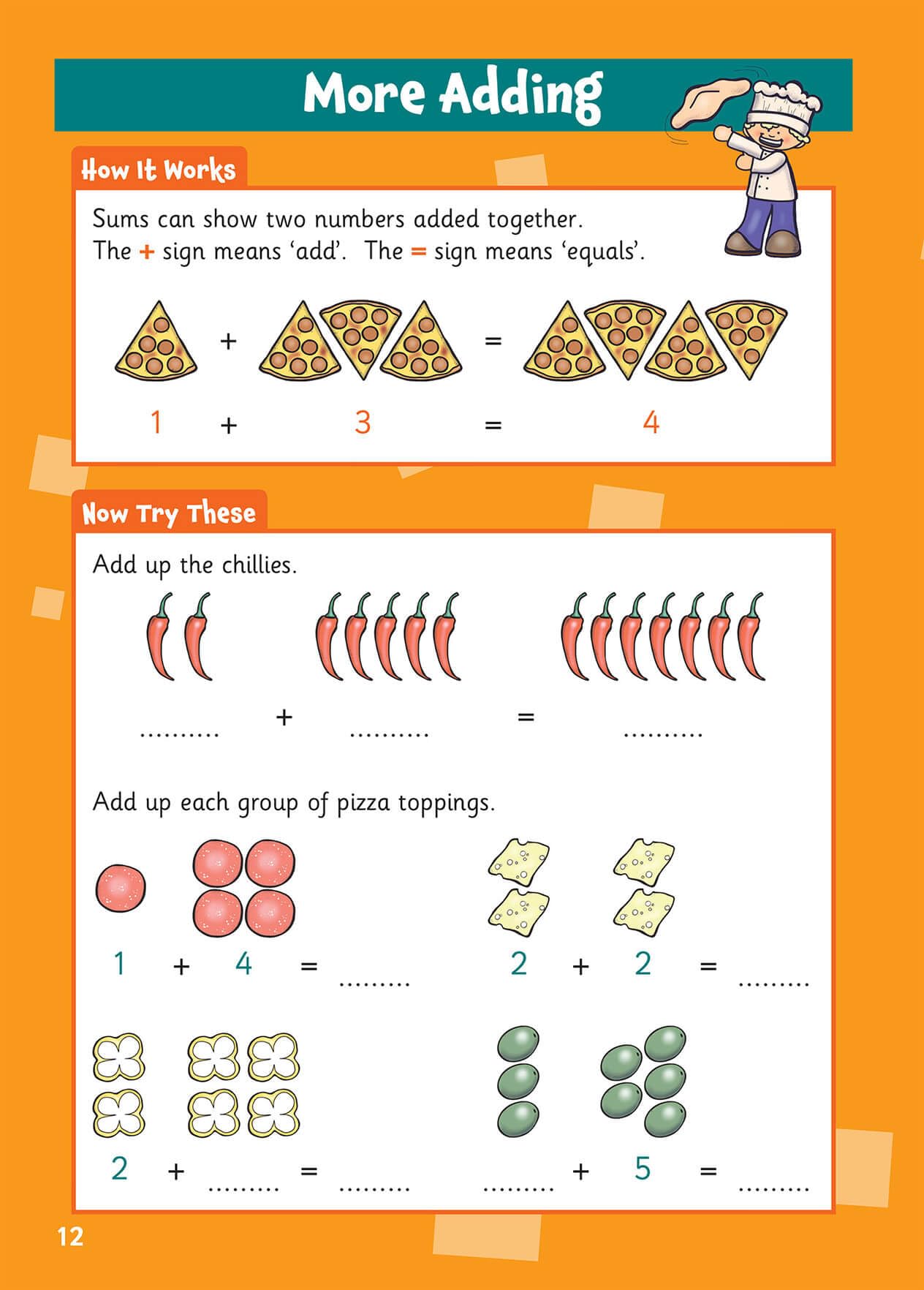 CGP First Sums Activity Book for Ages 4-5 (Reception) | Addition & Subtraction Practice 2