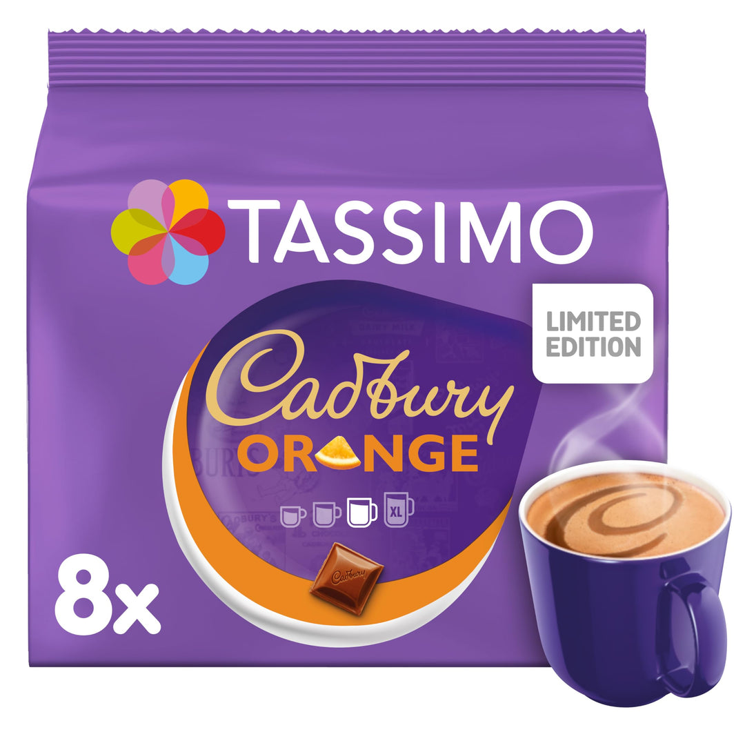 Tassimo Cadbury Orange Hot Chocolate Pods - Pack of 5 (40 Total Drinks)