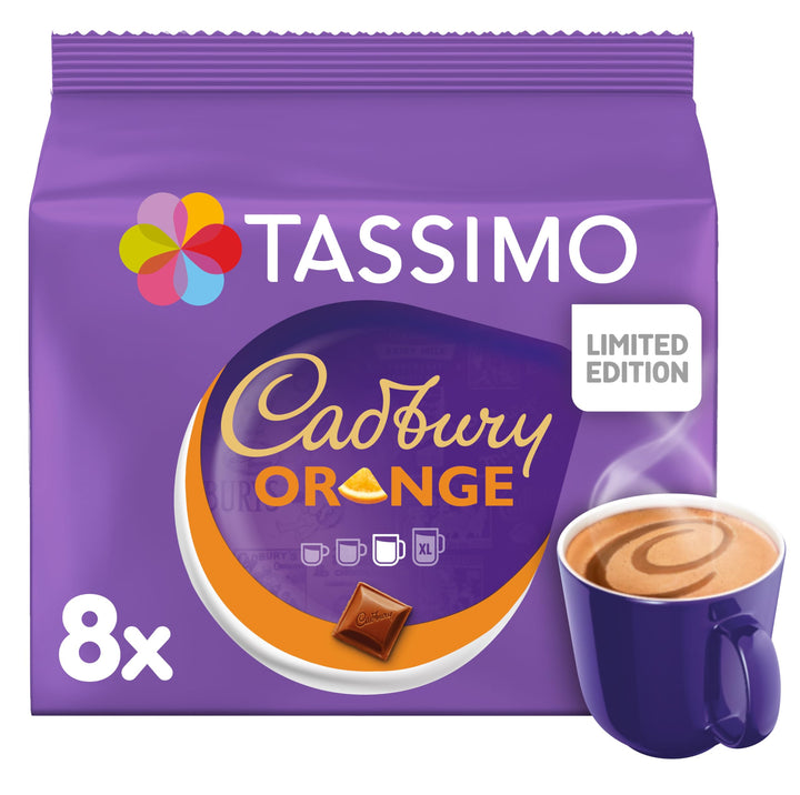 Tassimo Cadbury Orange Hot Chocolate Pods - Pack of 5 (40 Total Drinks)