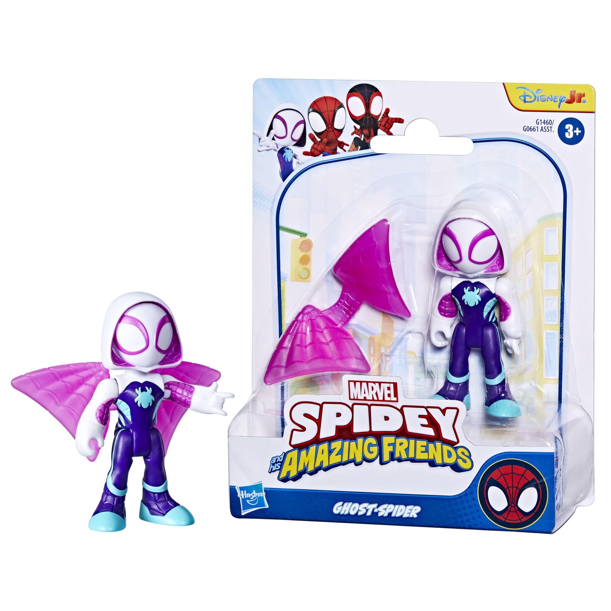 SPIDEY AND HIS AMAZING FRIENDS Ghost-Spider Action Figure with Accessory | 7.6 cm | Ages 3+ 1