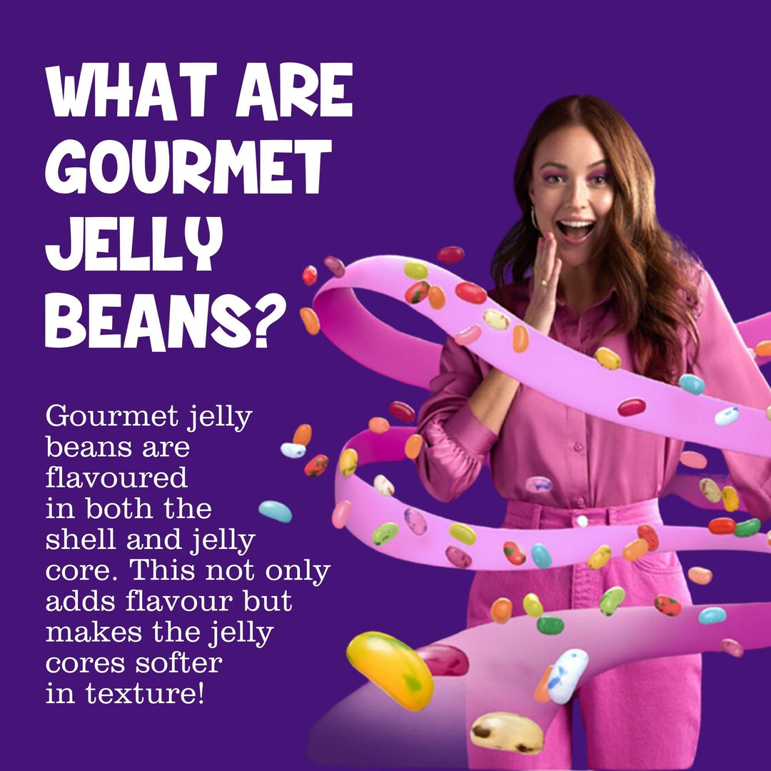 The Jelly Bean Factory - 900g Jar of Gourmet Jelly Beans, Gluten Free, Kosher, Natural Flavourings