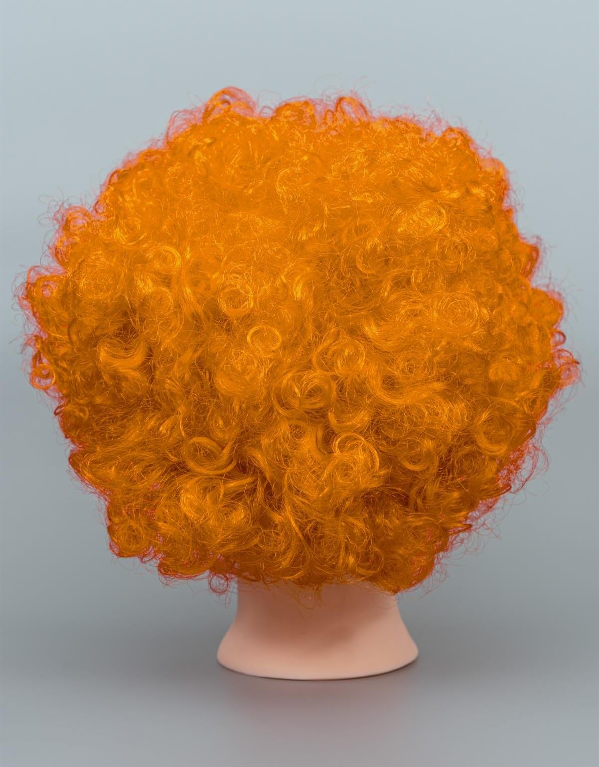 SHATCHI Afro Wig Curly Bouncy Orange Hair for Fancy Dress Party Costume Disco Accessory 70s Theme Unisex 6