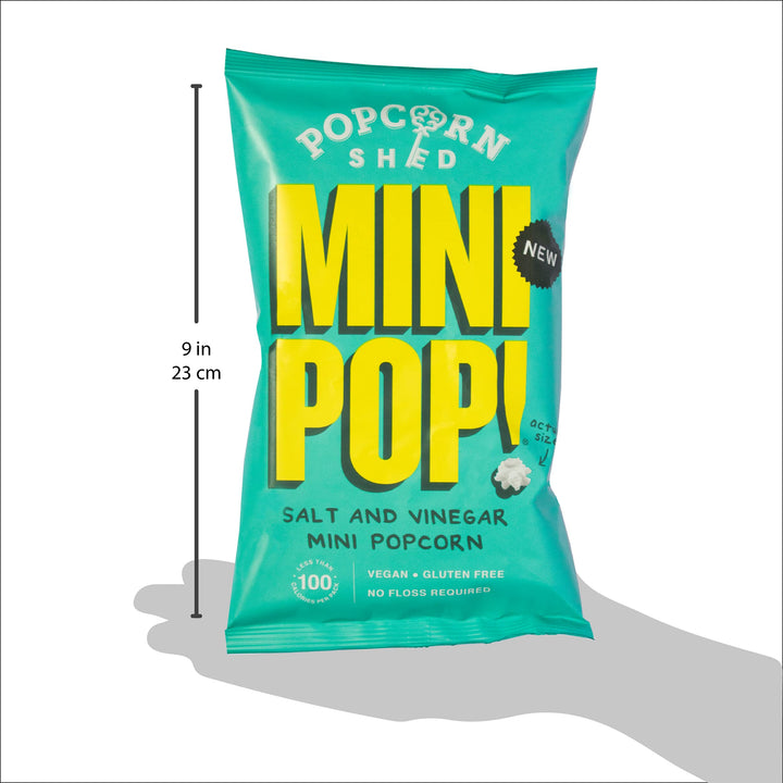 Popcorn Shed MiniPop! Salt & Vinegar Flavour Vegan Popcorn Snack