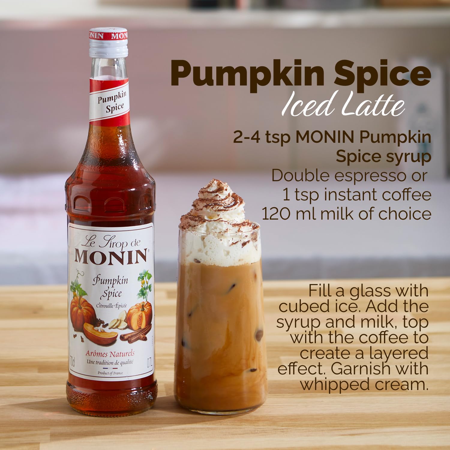 Monin - Pumpkin Spice Syrup 1L 9