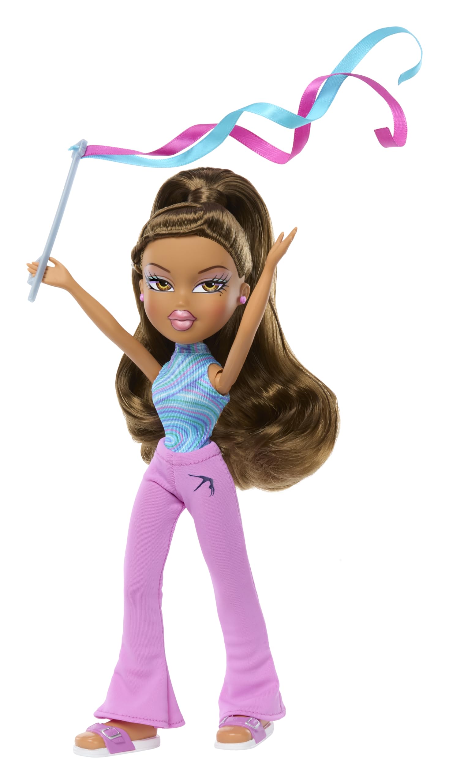 Bratz Play Sportz Yasmin Gymnastics Fashion Doll with Ribbon Accessory - Ages 3-10 6