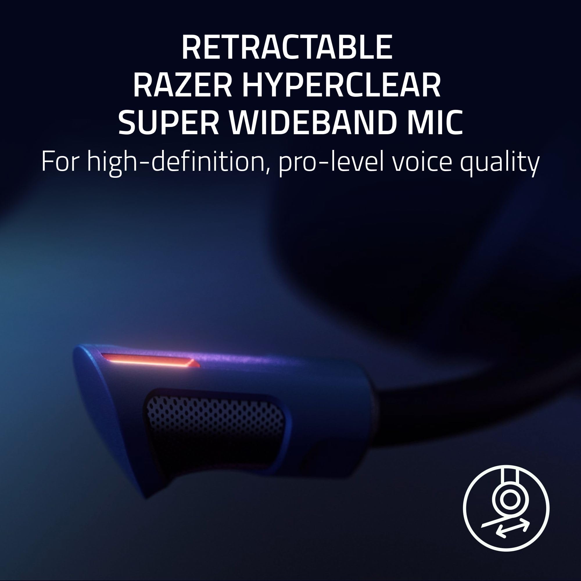 Razer Kraken V4 Pro - Wireless Gaming Headset with OLED Control Hub, THX Spatial Audio, HyperSpeed & Bluetooth | Black 5