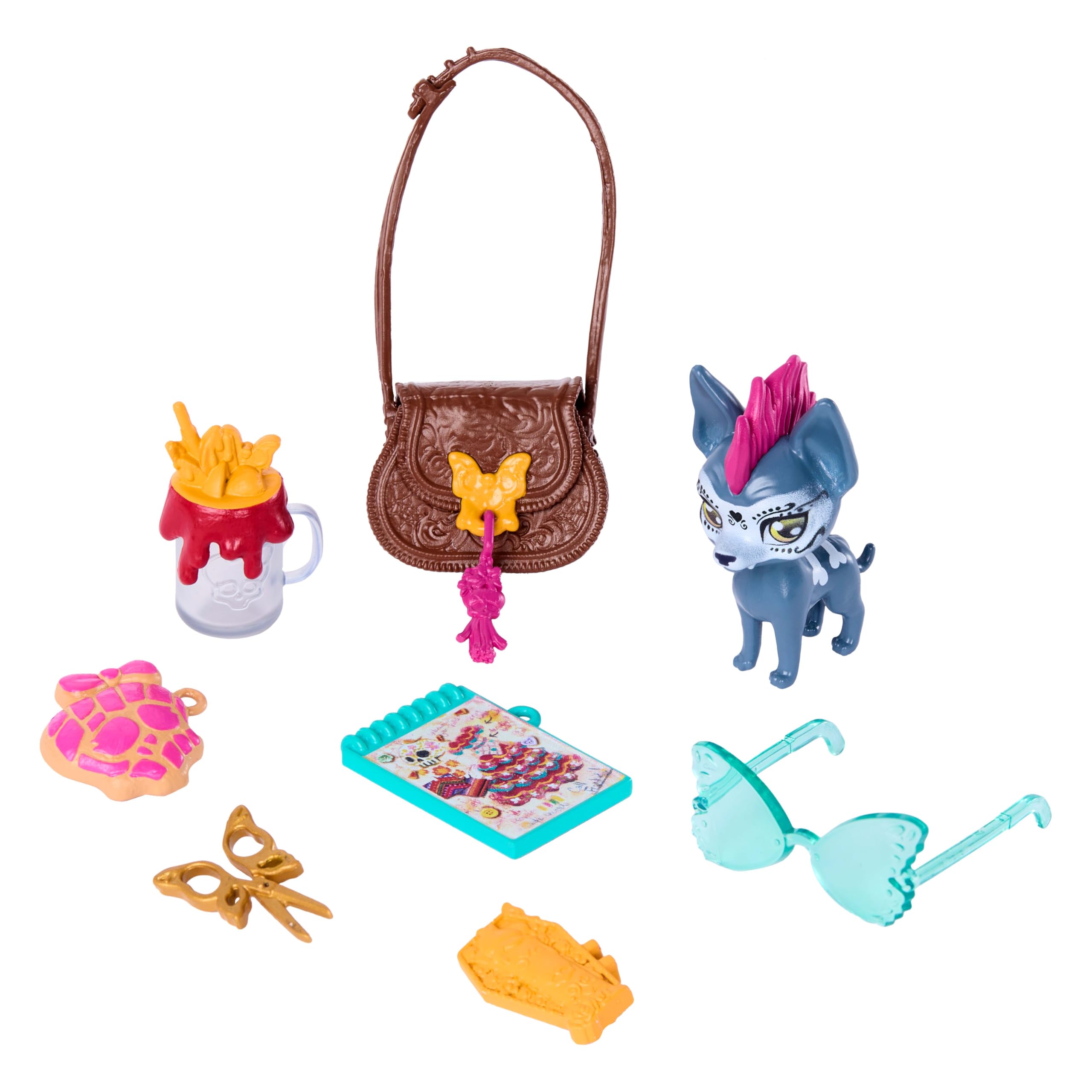 Monster High Skelita Calaveras Doll - Colorful Papel Picado Dress with Pet & Accessories 12