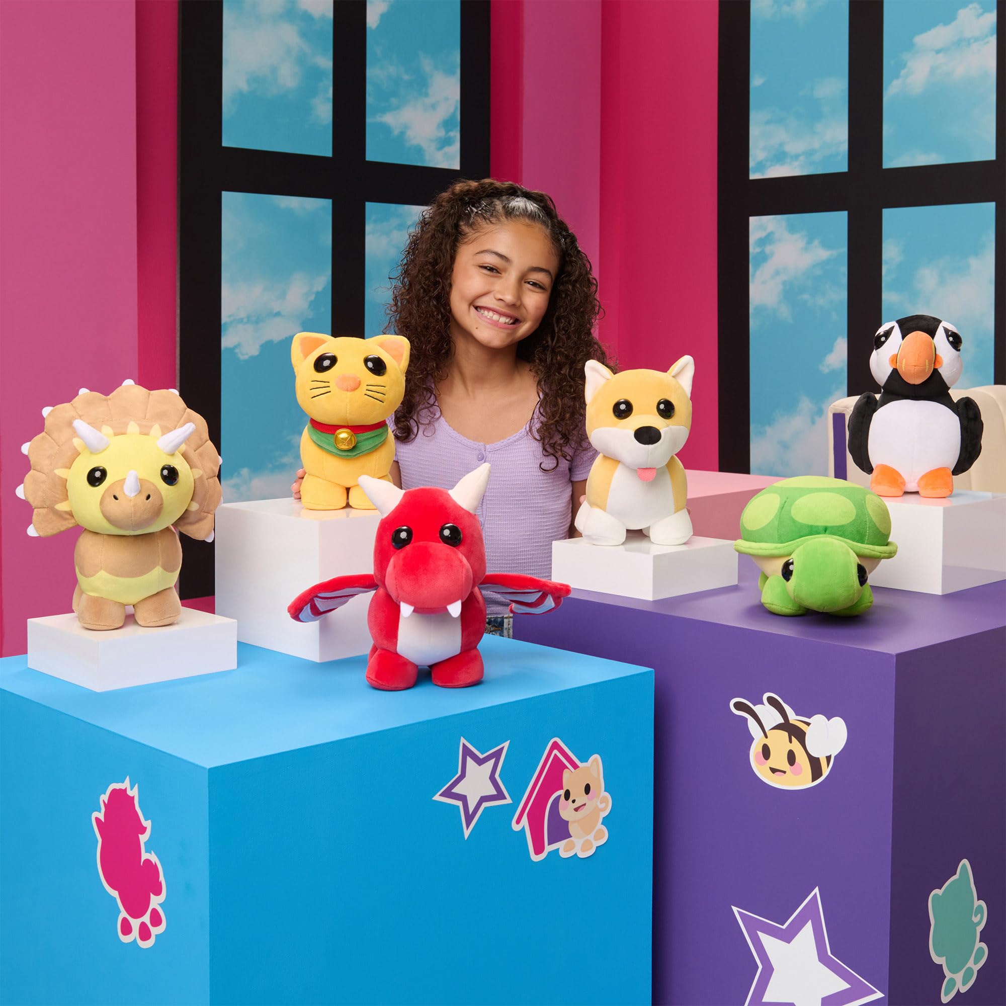 Adopt Me! Triceratops Plush - Series 4 Uncommon - 8-Inch Polyester Stuffed Animal 13