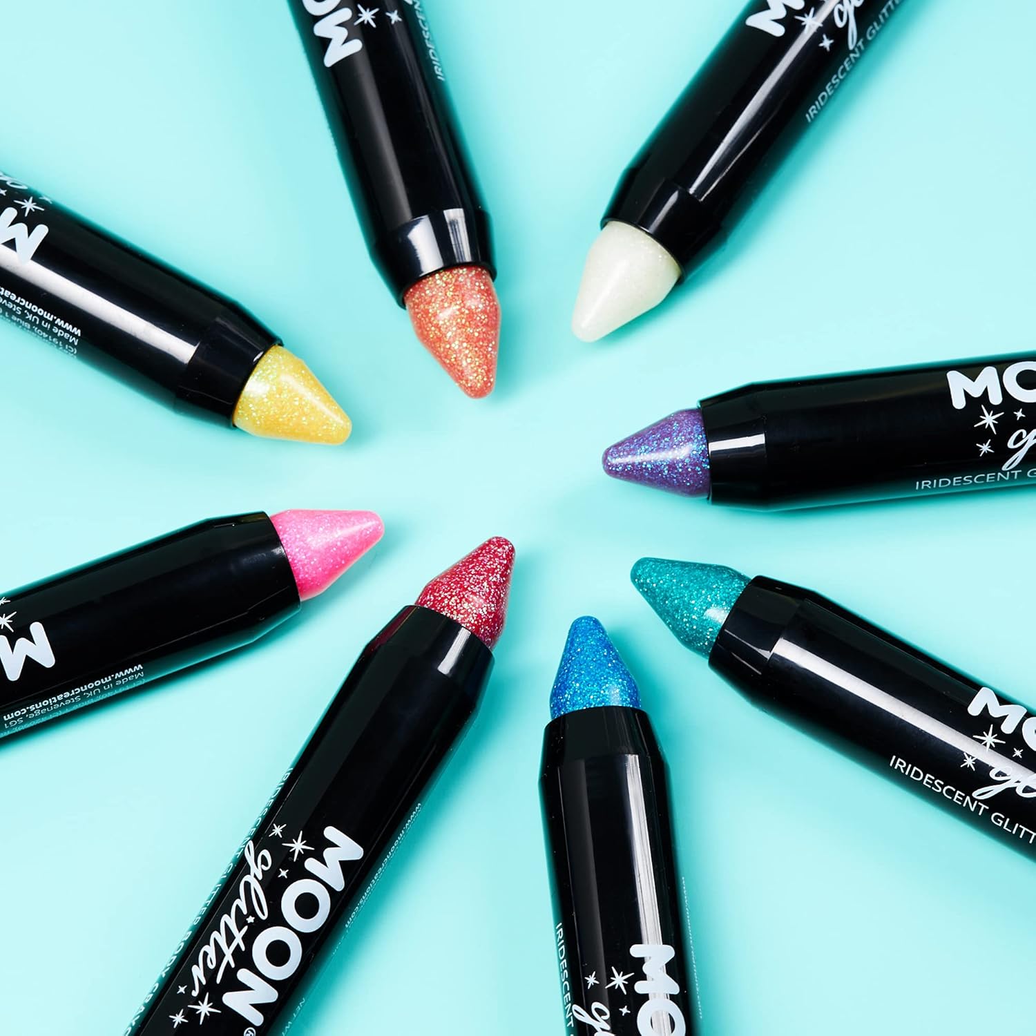 Moon Glitter - Iridescent Face & Body Crayon (3.5g) - White 3