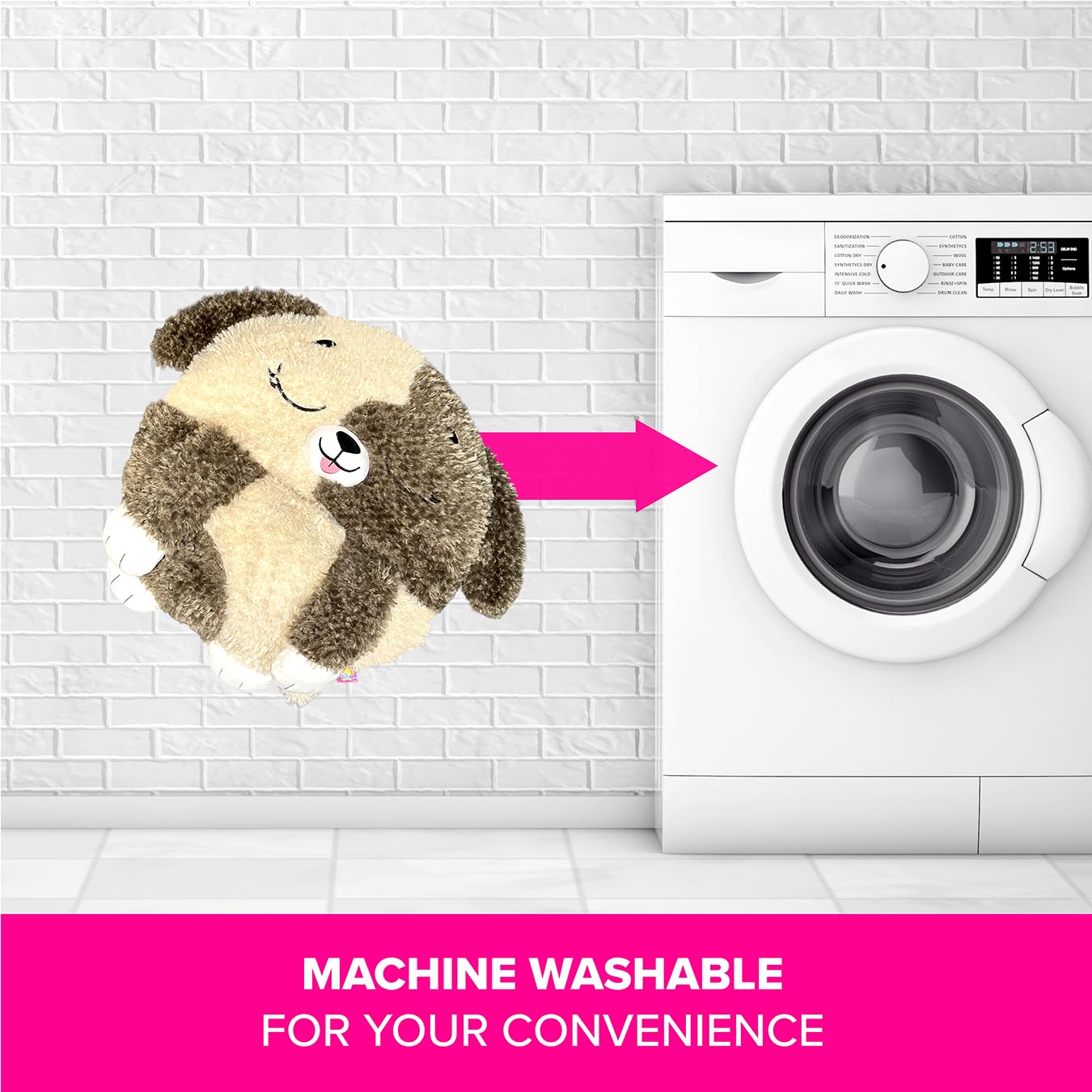 Happy Nappers Kids Sleeping Bag - Brown Dog - 2-in-1 Plush Toy & Sleeping Bag for Children 5