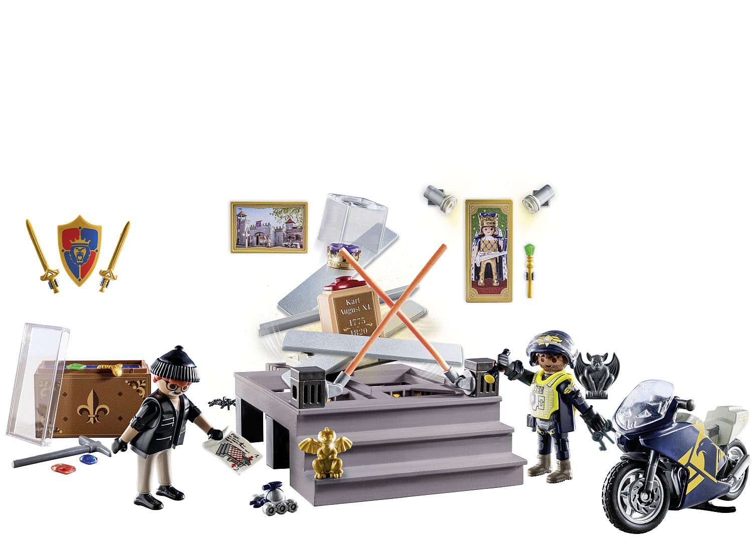 PLAYMOBIL 71347 Advent Calendar - Police Museum Theft, 24-Day Christmas Countdown Toy for Kids Ages 4+ 11