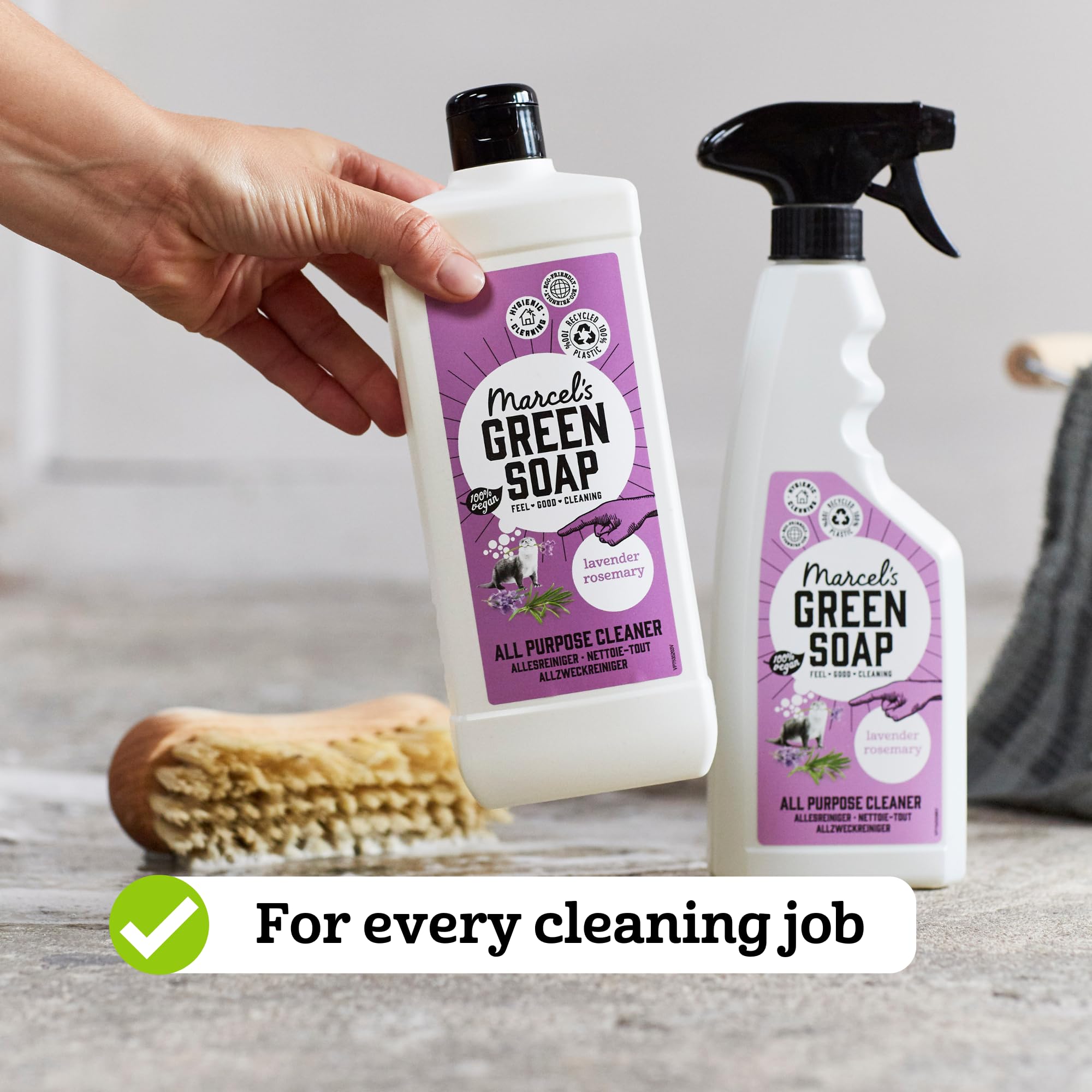 Marcel's Green Soap All Purpose Cleaner - Lavender & Rosemary Scent | 750 ml | Vegan & Microplastic-Free 2