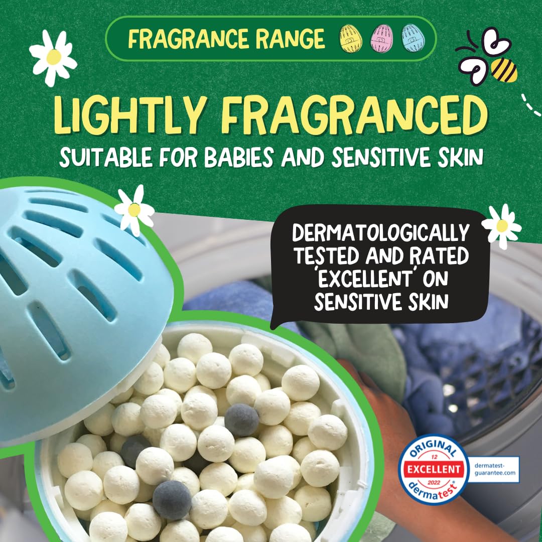 Ecoegg Laundry Egg Refills Detergent and Fabric Softener Replacement Mineral Pellets Fresh Linen 4