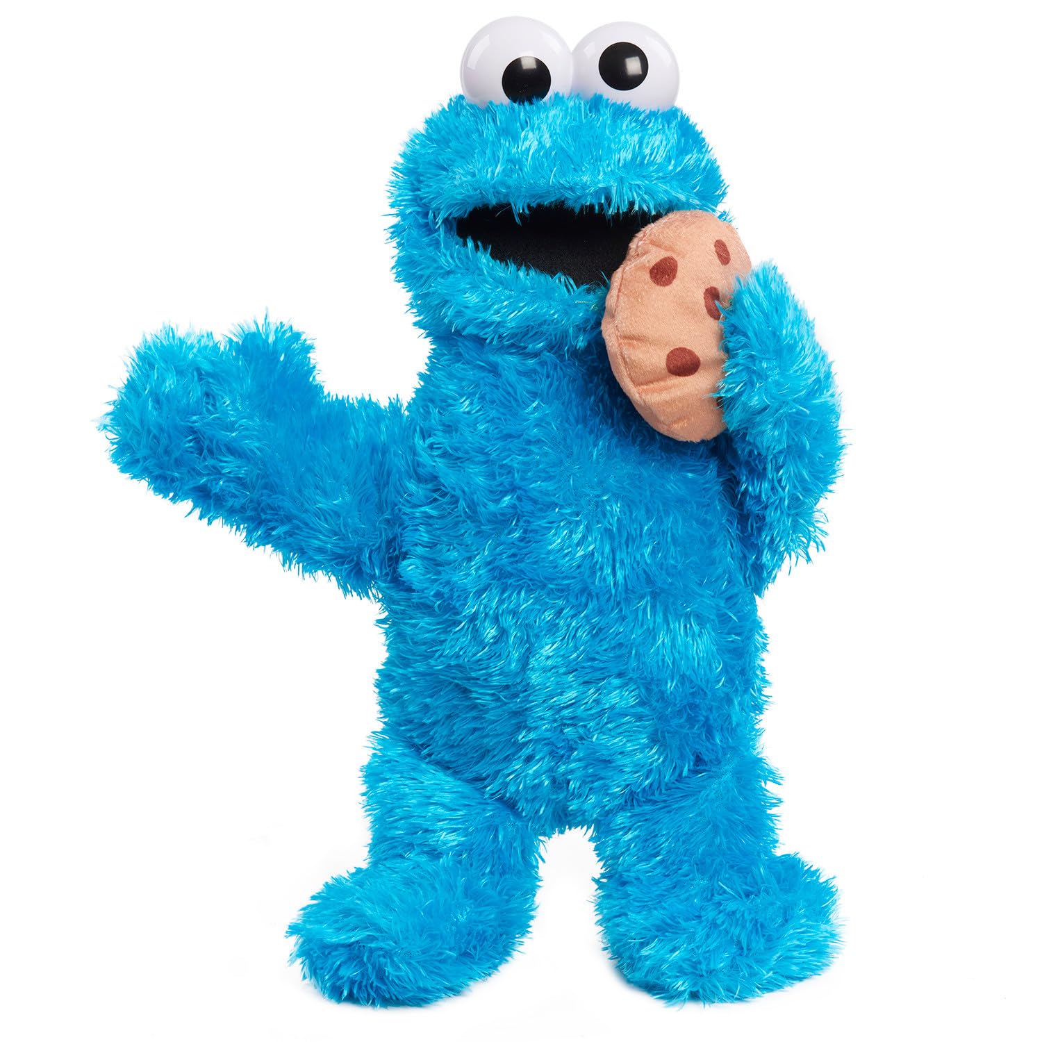 Just Play Sesame Street Nom Nom Cookie Monster 13.5-inch Plush Toy with Sounds and Motion - Blue 1
