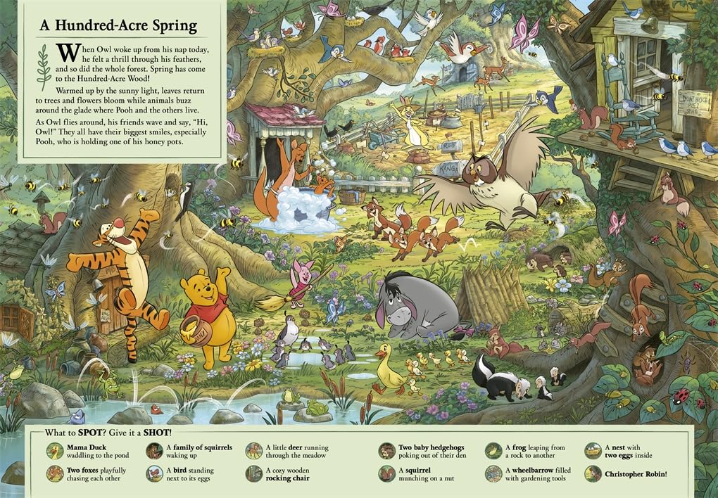 Studio Press Disney Winnie The Pooh 100 Things to Find in the Hundred Acre Wood Search Book | Paperback | English 3