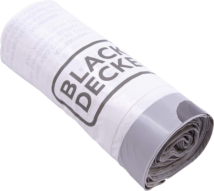 BLACK+DECKER 20L Drawstring Bin Liners 20 Pack - White