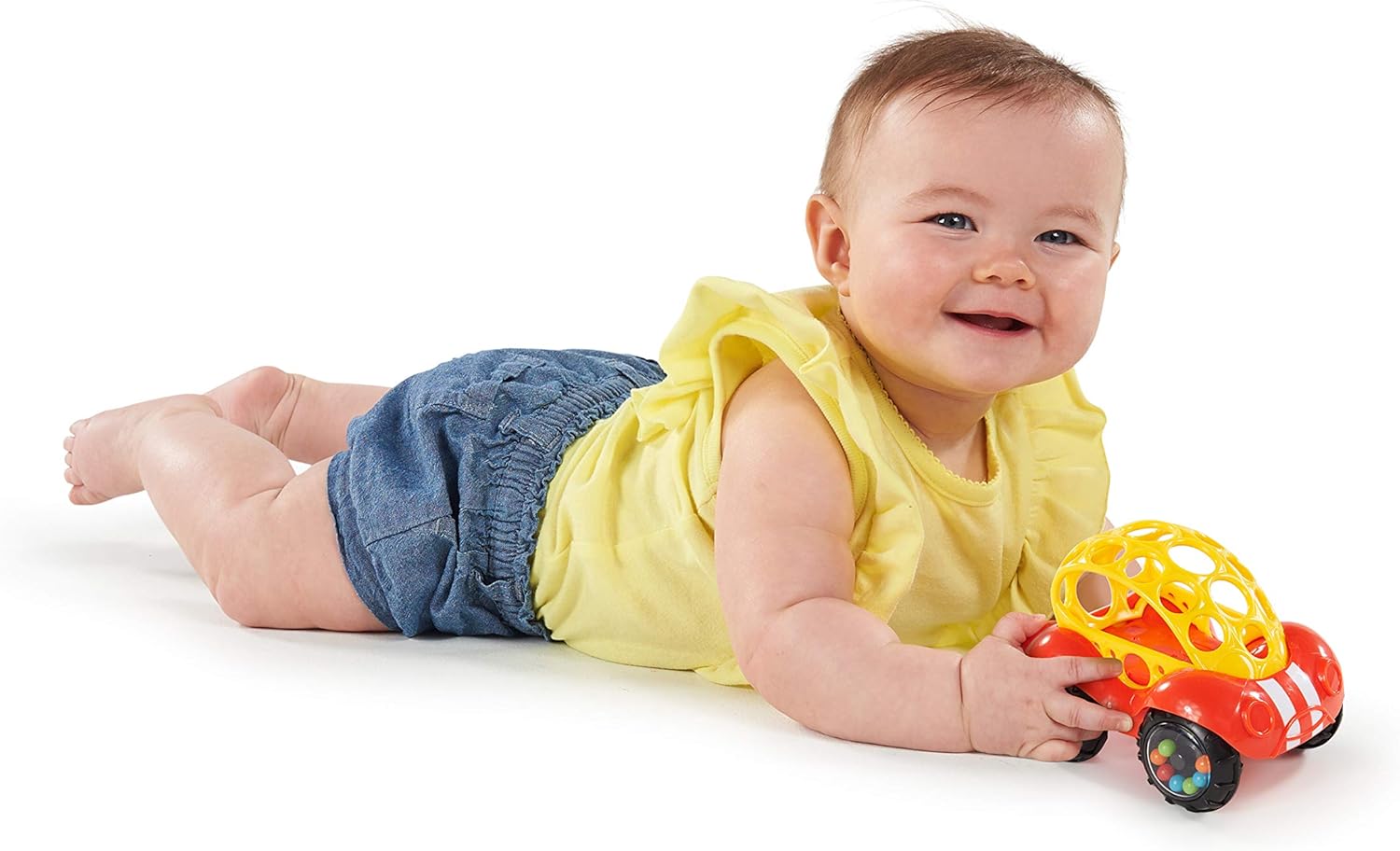 Bright Starts Oball Rattle & Roll Toy - Easy Grasp Rattle Vehicle for 3 Months+ 7