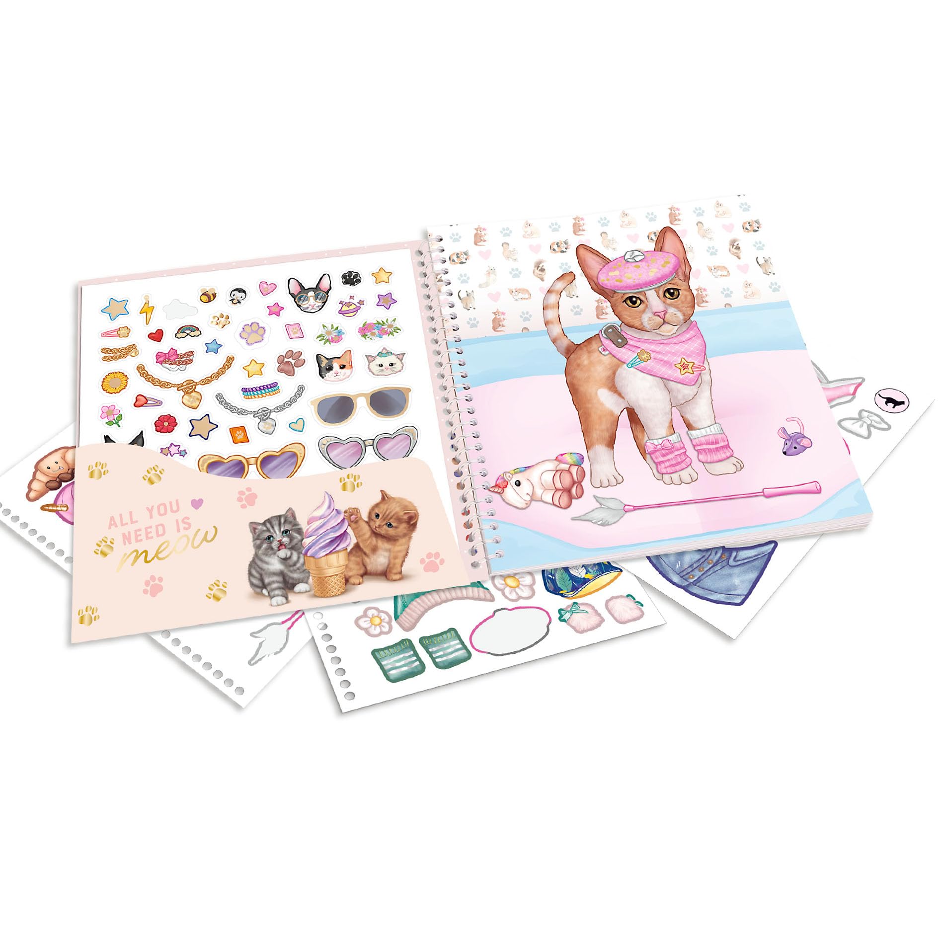 Depesche TOPModel Kitty - Dress Me Up Sticker Book with 24 Pages and 11 Sticker Sheets 4
