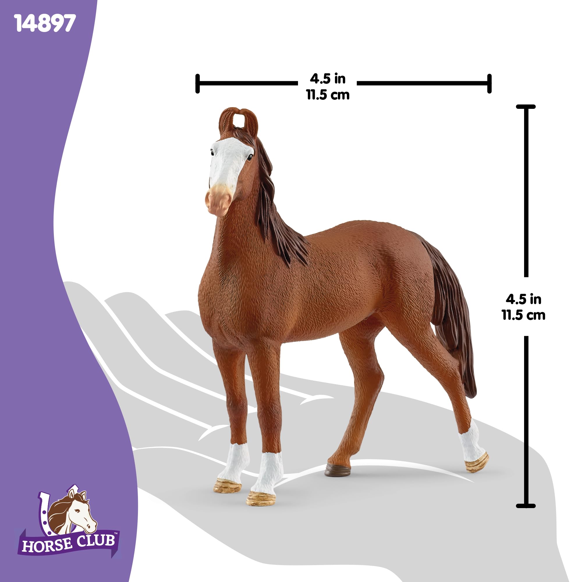 SCHLEICH Horse Club Marwari Mare Figurine Model 14897 | Ages 3-15 | Plastic 3